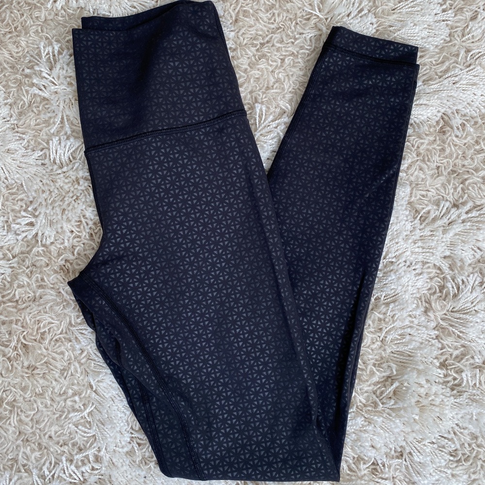 Lululemon Black-Patterned Tights
